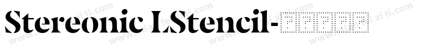 Stereonic LStencil字体转换